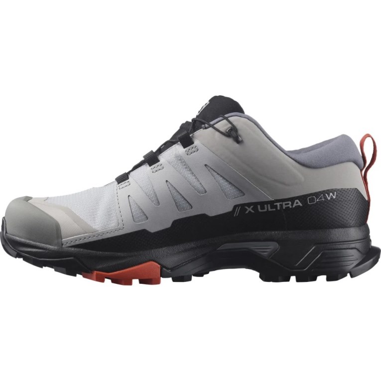 Light Grey / Black Salomon X Ultra 4 Wide GTX Women's Hiking Shoes | IE EW4286